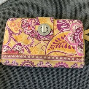 Vera Bradley turn lock wallet